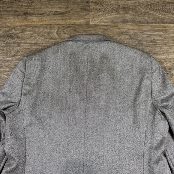 Hart Schaffner Marx Loro Piana 100% Cashmere Blazer Sz 46R Herringbone - Picture 16 of 16
